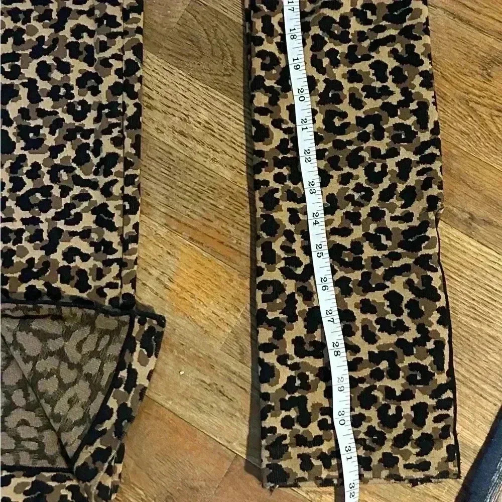 Fabletics Leopard Print Bootcut Workout Pants, Si… - image 4